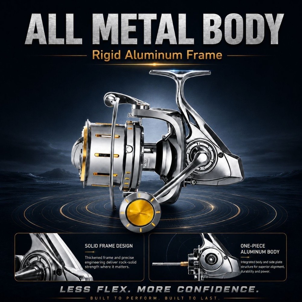 Spinnings Reel 4.6:1 Ratio 25K - đánh giá và giá Reel Drag Knob